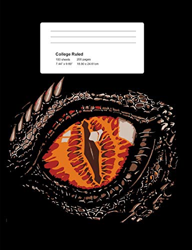 

Dragon Eye Composition NoteBook: Dragon Eye Medieval Dragon Composition Book [Soft Cover ]