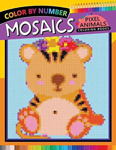 Stock image for Animals Mosaics Pixel Coloring Books: Color by Number for Adults Stress Relieving Design Puzzle Quest (Mosaics Pixel Color by Number) for sale by SecondSale