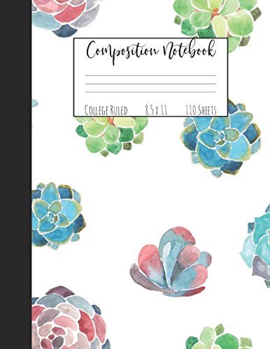 Stock image for Composition Notebook: A Succulent Notebook for Taking Notes and Journaling for sale by Revaluation Books