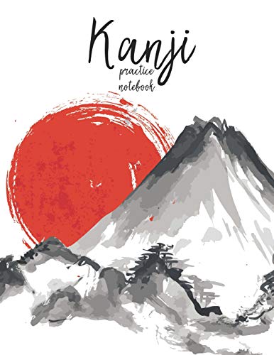 9781720058700: Kanji Practice Notebook: Red Moon Mountains Japanese Language Writing Practice Notebook for Learning To Write Katakana