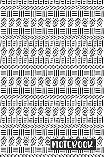 Stock image for Notebook: Black and White Aztec Pattern Lined Notebook for sale by Revaluation Books