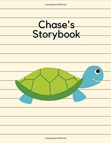 Beispielbild fr Chase's Storybook: Children's drawing and handwriting practice book ages 3 +, Pre K through 3rd grade, picture box with title, five lines below to write stories 100 pages zum Verkauf von Revaluation Books