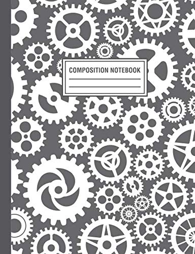 Stock image for Composition Notebook: Gear Pattern Composition Book For Students College Ruled for sale by Ergodebooks