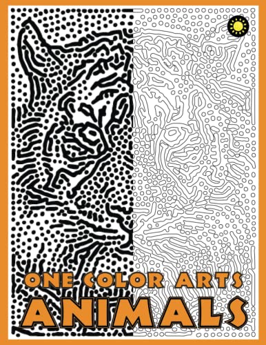 9781720226970: One Color ARTS: New Type of Relaxation & Stress Relief Coloring Book for Adults: 5 (One Color Relaxation)
