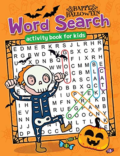 Imagen de archivo de Happy Halloween Word Search: Easy and Fun Activity Book for Kids [Soft Cover ] a la venta por booksXpress