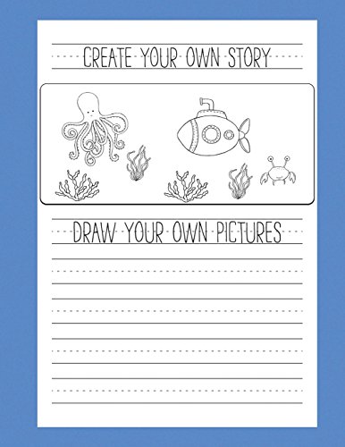 

Create Your Own Story: Blank Kids Journal To Draw And Write In - Primary Lined Notebook with Blank Drawing Boxes - 8.5" x 11", 100 Pages [Soft Cover ]