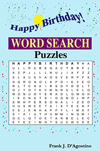 9781720499619: Happy Birthday Word Search