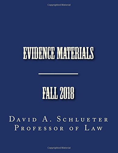 Stock image for Evidence Materials--Fall 2018 for sale by HPB-Emerald