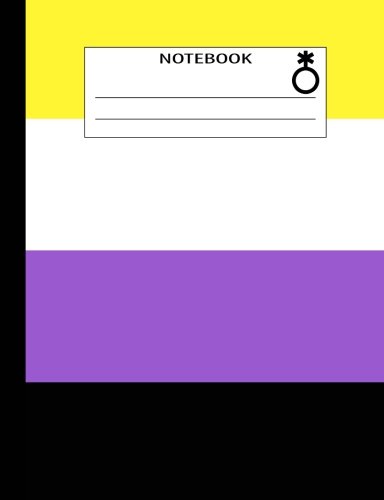 pix Yellow White Purple Black Pride 9781720710639 notebook non binary