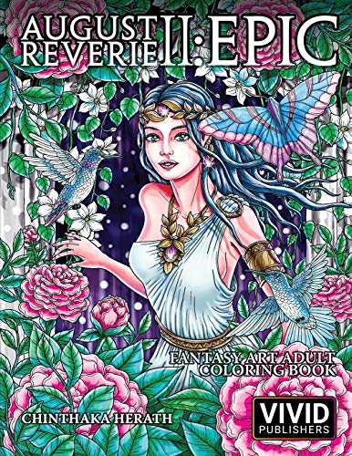 Stock image for August Reverie 2: Epic - Fantasy Art Adult Coloring Book (Volume 2) for sale by Ergodebooks