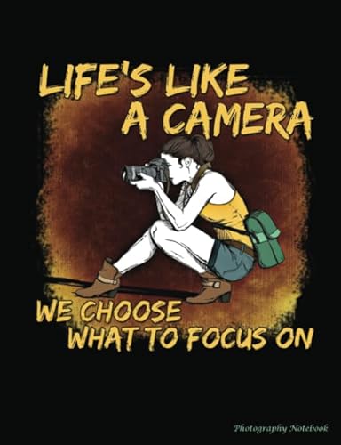 Stock image for Photographer Notebook: Life is Like a Camera - We Choose What to Focus On - College Ruled Composition Book 100 pages (50 Sheets), 9 3/4 x 7 1/2 inches for sale by SecondSale