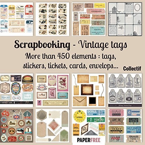 Beispielbild fr Scrapbooking kit vintage tags - 20,5 x 20,5 cm - 8,5 x 8,5 inch zum Verkauf von Books From California