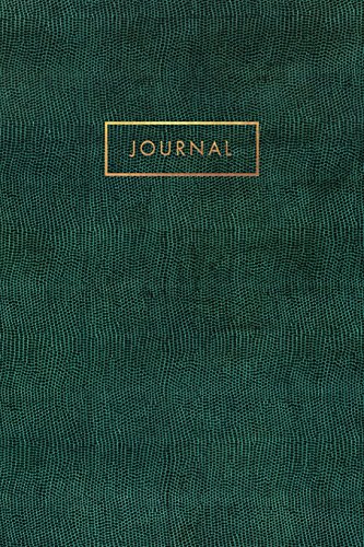 Immagine dell'editore per Journal: Emerald Green Snake, Reptile, Crocodile Leather Style - Gold Lettering - Softcover - 120 Blank Lined 6x9 College Ruled venduto da ThriftBooks-Atlanta