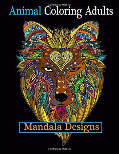 9781721641925: Animal Coloring Adults: Stress Relieving Designs Animals