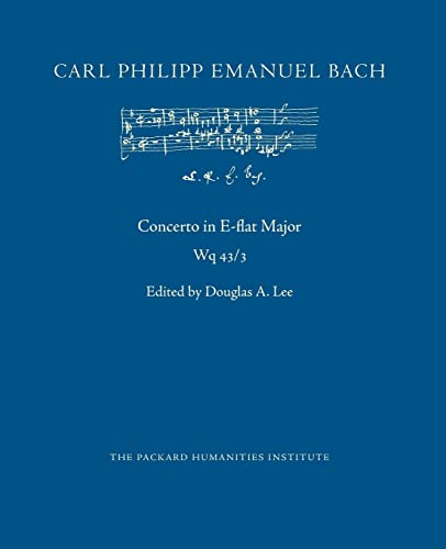 Imagen de archivo de Concerto in E-flat Major, Wq 43/3 (Cpeb: Cw Offprints) a la venta por Lucky's Textbooks