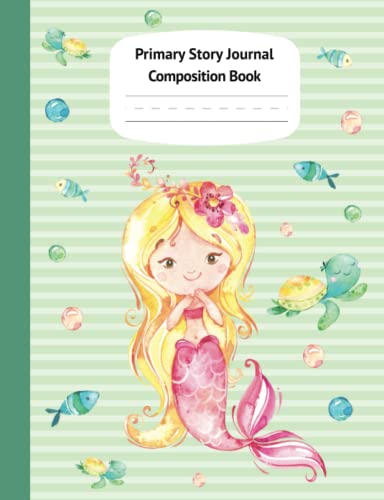 Stock image for Mermaid Kaia Primary Story Journal Composition Book: Grade Level K-2 Draw and Write, Dotted Midline Creative Picture Notebook Early Childhood to . Series) (Preschool K-2 Handwriting Practice) for sale by Ergodebooks