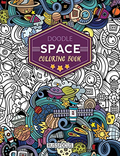 9781721961627: Doodle Space Coloring Book: Adult Coloring Book Wonderful Space Coloring Books for Grown-Ups, Relaxing, Inspiration