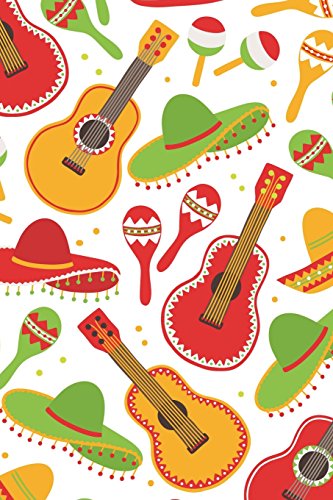 9781722055097: Mexican Fiesta: 6x9 Travel Journal - Comic Style Paper - 150 Pages, Maracas Guitar Sombrero Mexico Notebook, School Supplies Student Teacher Office