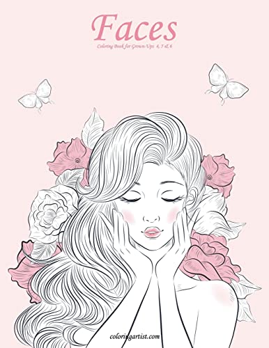 Stock image for Faces Coloring Book for Grown-Ups 4, 5 and 6 for sale by Reuseabook