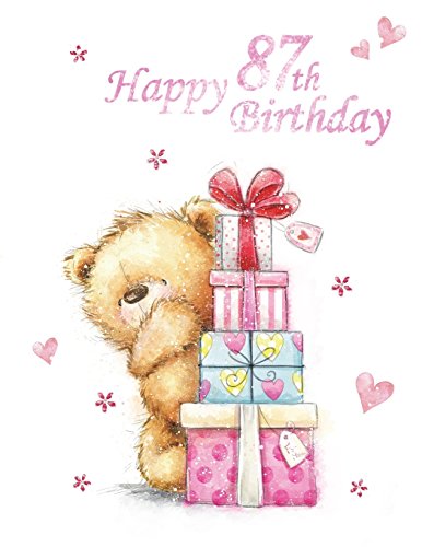 Imagen de archivo de Happy 87th Birthday: Notebook, Journal, Dairy, 185 Lined Pages, Cute Teddy Bear Themed Birthday Gifts for 87 Year Old Men or Women, Father or Mother, . Grandma, Best Friend, Book Size 8 1/2" x 11" [Soft Cover ] a la venta por booksXpress
