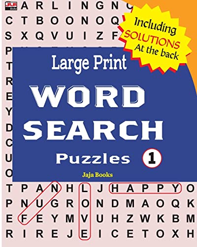 9781722832308: Large Print WORD SEARCH Puzzles: 100 best puzzles for Seniors (Vol. 1)