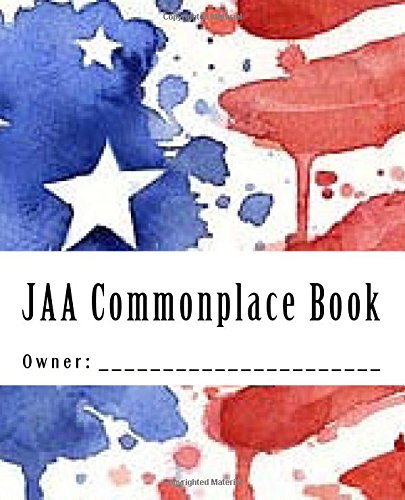 Stock image for JAA Commonplace Book : Owner: for sale by Better World Books