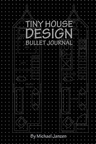 Tiny House Design Bullet Journal: Small Bullet Journal in Black