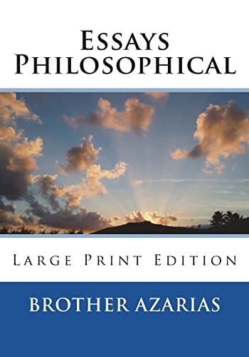 Stock image for Essays Philosophical for sale by THE SAINT BOOKSTORE