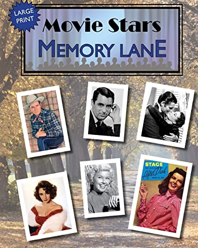 Beispielbild fr Movie Stars Memory Lane: large print book for dementia patients zum Verkauf von BooksRun