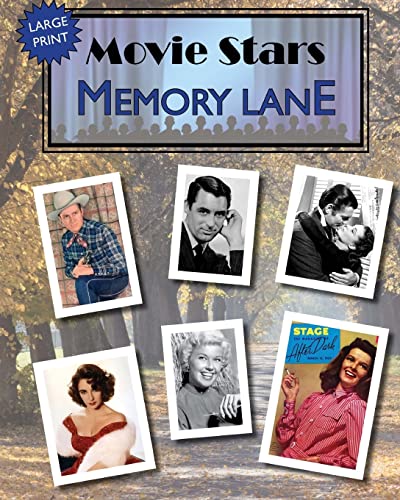 Imagen de archivo de Movie Stars Memory Lane: large print book for dementia patients a la venta por BooksRun