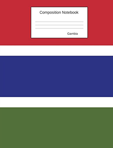 Stock image for Gambia Composition Notebook: Graph Paper Book to write in for school, take notes, for kids, students, teachers, homeschool, Gambian Flag Cover for sale by Ergodebooks