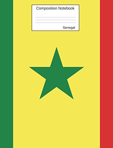 Stock image for Senegal Composition Notebook: Graph Paper Book to write in for school, take notes, for kids, students, teachers, homeschool, Senegalese Flag Cover for sale by Ergodebooks