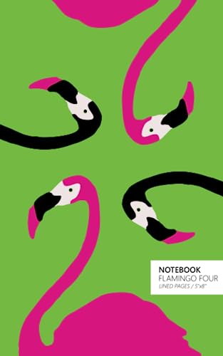 Immagine dell'editore per Notebook Flamingo Four: (Green Edition) Fun notebook 96 ruled/lined pages (5x8 inches / 12.7x20.3cm / Junior Legal Pad / Nearly A5) venduto da Revaluation Books