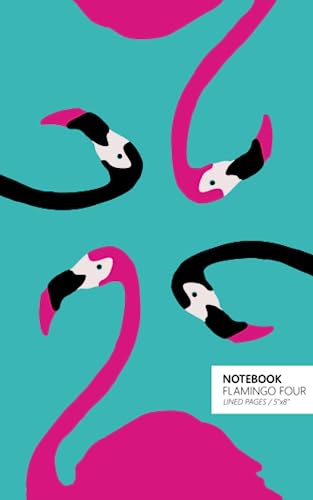 Immagine dell'editore per Notebook Flamingo Four: (Turquoise Edition) Fun notebook 96 ruled/lined pages (5x8 inches / 12.7x20.3cm / Junior Legal Pad / Nearly A5) venduto da Revaluation Books