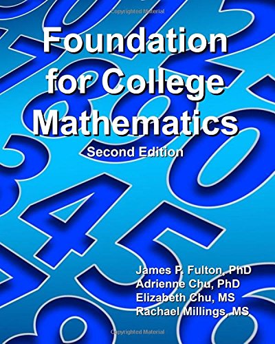 Imagen de archivo de Foundations for College Mathematics a la venta por Irish Booksellers