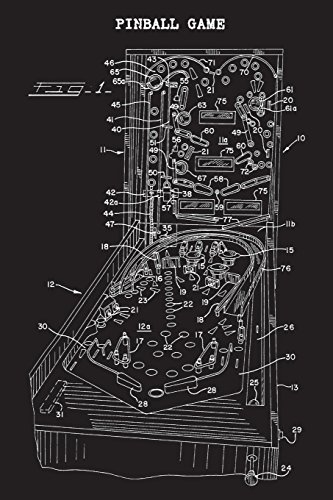 Stock image for Pinball Game: Journal - Pin Ball Flipper Wizard Machine Log (Blank Lined Notebook) for sale by Revaluation Books