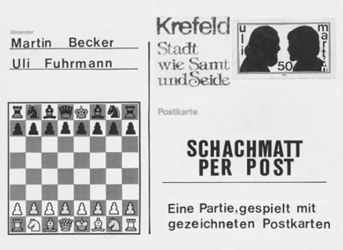 Imagen de archivo de Schachmatt per Post: Eine Partie, gespielt mit gezeichneten Postkarten a la venta por Revaluation Books