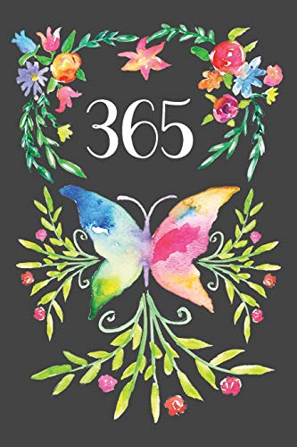 Stock image for 365 Page Gratitude Journal: Prompt and positive affirmation diary for your own positive new beginning. Features a watercolor butterfly with flowers painting. (Anna's Journals) for sale by SecondSale