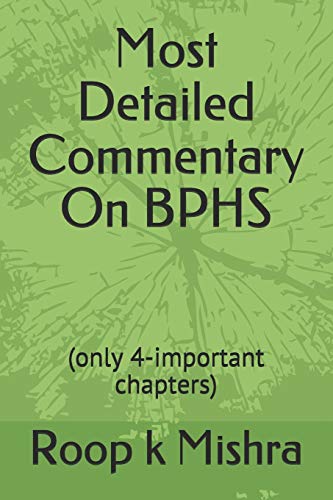 Stock image for Most Detailed Commentary On BPHS: (only 4-important chapters) for sale by Chiron Media