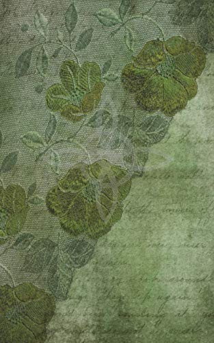 Imagen de archivo de Grimoire Wicca Book of Shadows Journal - Castings and Rituals: Aged Green Cover with a Witches Knot, Lace Patterned Flowers, Leaves and Ephemera. Back has an Aberration of a Fairy and Crescent Moon [Soft Cover ] a la venta por booksXpress