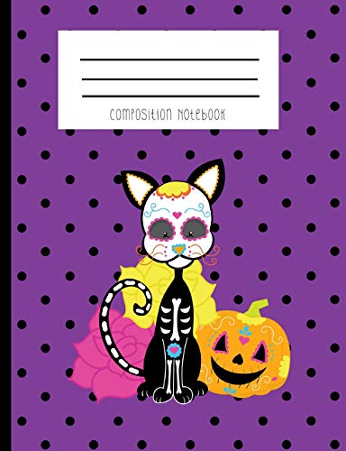 Beispielbild fr Composition Notebook: Day Of The Dead Sugar Skull Cat Notebook [Soft Cover ] zum Verkauf von booksXpress