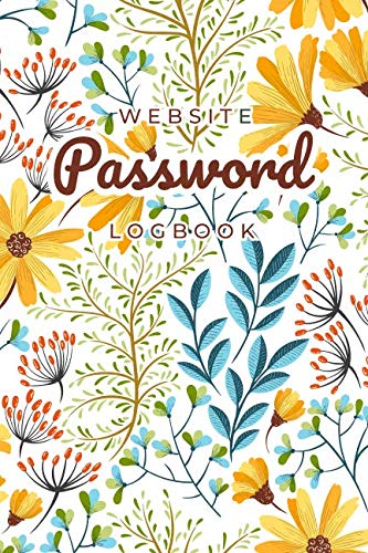 Stock image for Website Password Log Book: Colorful Flower Cover Design - Easy Way to Keep Your Username and Password for sale by Revaluation Books
