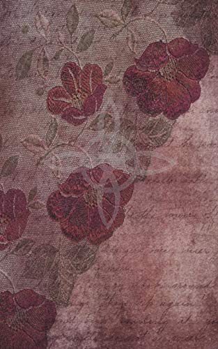 Stock image for Grimoire Wicca Book of Shadows Journal - Castings and Rituals: Aged Rose Cover with a Witches Knot, Lace Patterned Flowers, Leaves and Ephemera. Back has an Aberration of a Fairy and Crescent Moon. [Soft Cover ] for sale by booksXpress