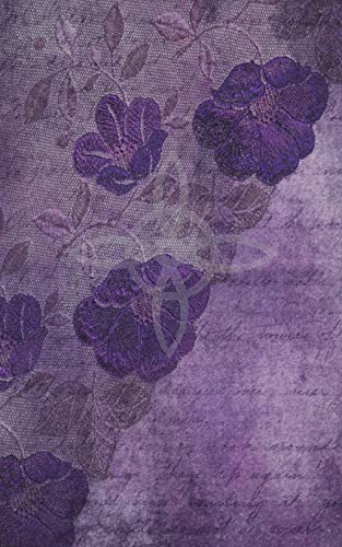 Imagen de archivo de Grimoire Wicca Book of Shadows Journal - Castings and Rituals: Aged Purple Cover with a Witches Knot, Lace Patterned Flowers, Leaves and Ephemera. Back has an Aberration of a Fairy and Crescent Moon. [Soft Cover ] a la venta por booksXpress