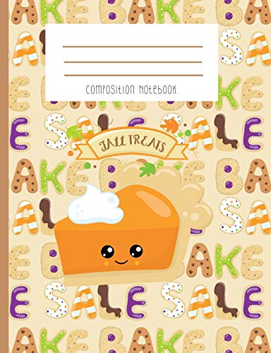 Beispielbild fr Composition Notebook: Pumpkin Pie Kawaii Face Bake Sale Notebook [Soft Cover ] zum Verkauf von booksXpress