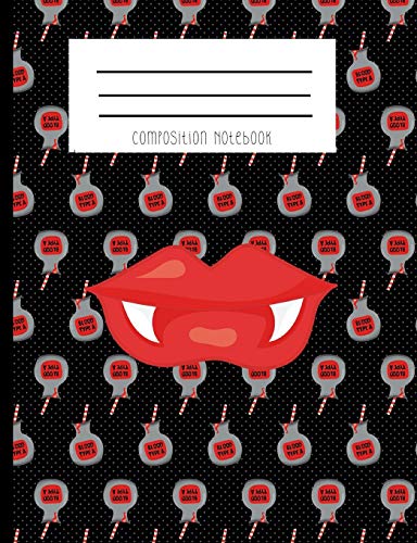 Beispielbild fr Composition Notebook: Vampire Fangs Blood Type A Halloween Notebook [Soft Cover ] zum Verkauf von booksXpress