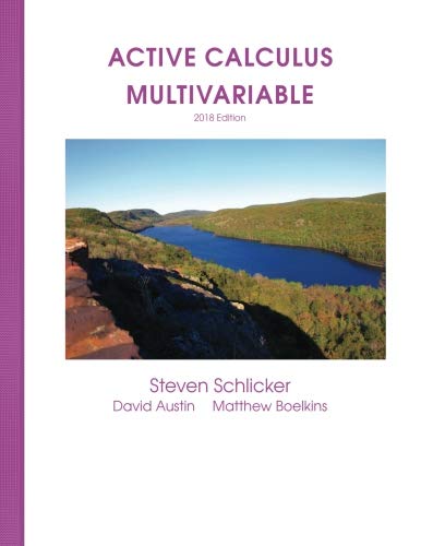 Beispielbild fr Active Calculus Multivariable 2018 zum Verkauf von Indiana Book Company