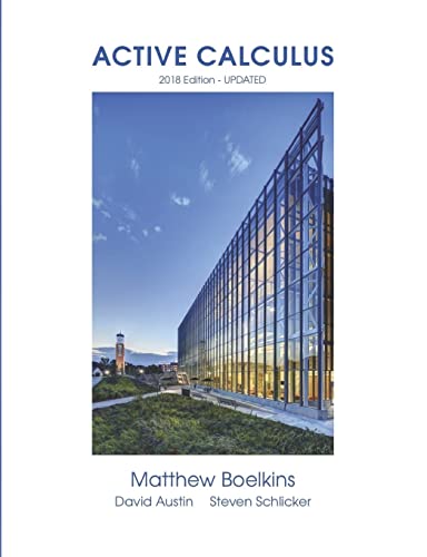 Beispielbild fr Active Calculus 2018: Single Variable zum Verkauf von Books From California