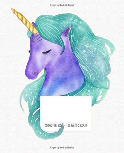 9781724650603: Unicorn Mermaid Watercolor Notebook | Dot Grid: 150 Pages - 7.5x9.25 | Creative Artist Gifts | Entrepreneur Notebook | Cute Notebook | Colorful Art | Student Gift | Cute Unicorn Notebook