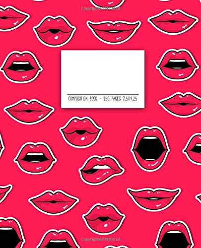 Stock image for Red Lips Pop Art Stickers Notebook | Dot Grid: 150 Pages - 7.5x9.25 | Creative Artist Gifts | Entrepreneur Notebook | Cute Notebook | Colorful Art | Student Gift | Cute Red Lips Notebook for sale by Revaluation Books